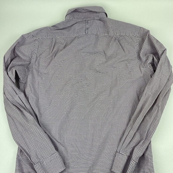 Banana Republic Soft Wash Button Down Shirt Mens Small Blue Plaid - Picture 8 of 8